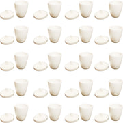 Crucible, Porcelain, High-Form, 30ml, with Lid, Pack of 20