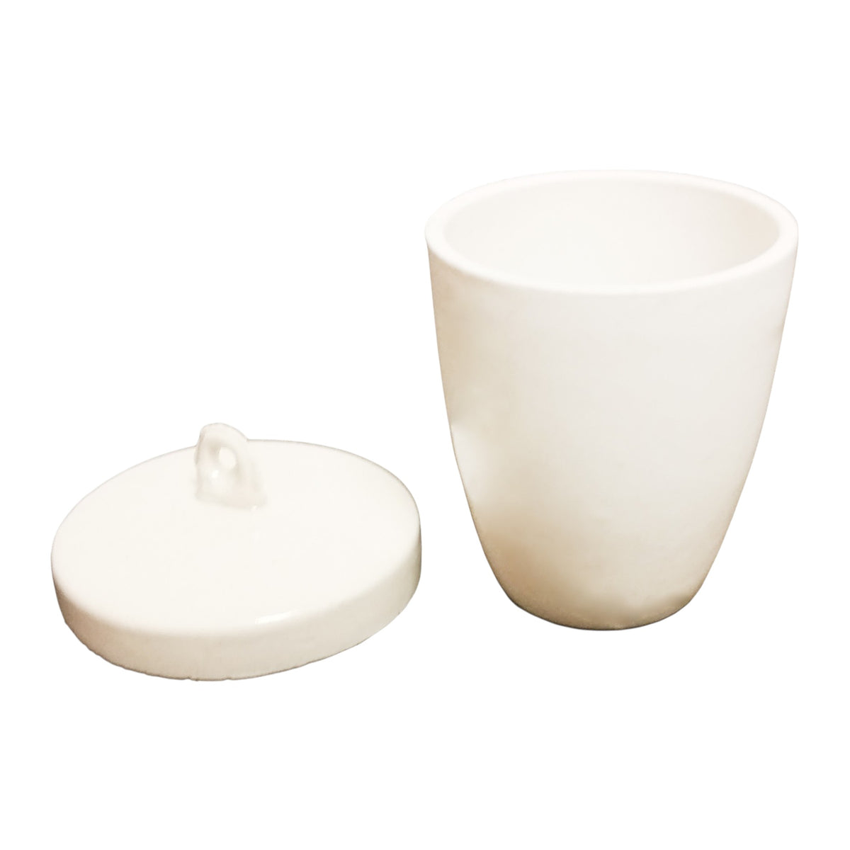 Crucible, Porcelain, High-Form, 50ml, with Lid, Pack of 20