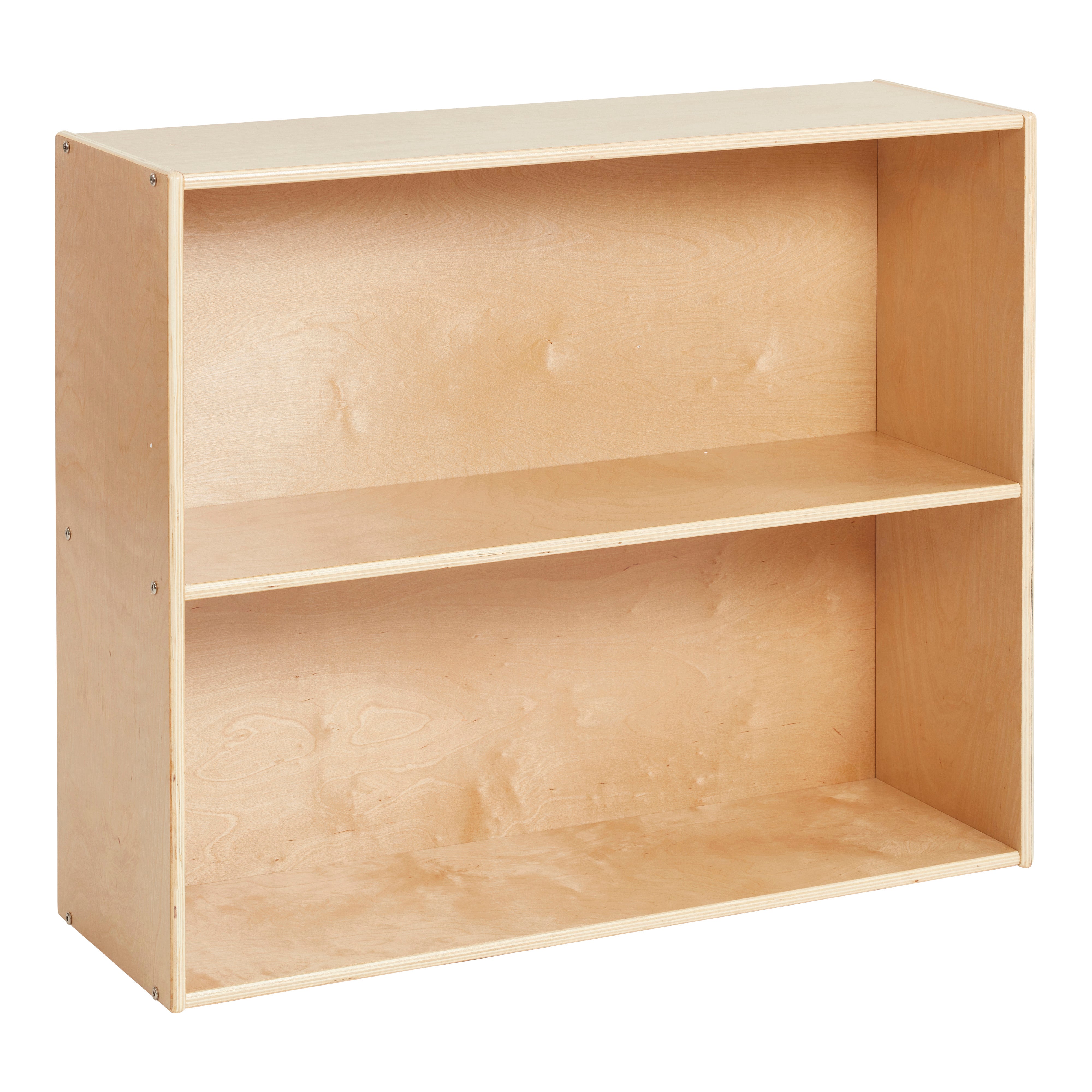 Streamline 2-Shelf Storage Cabinet with Back 30in H - Natural