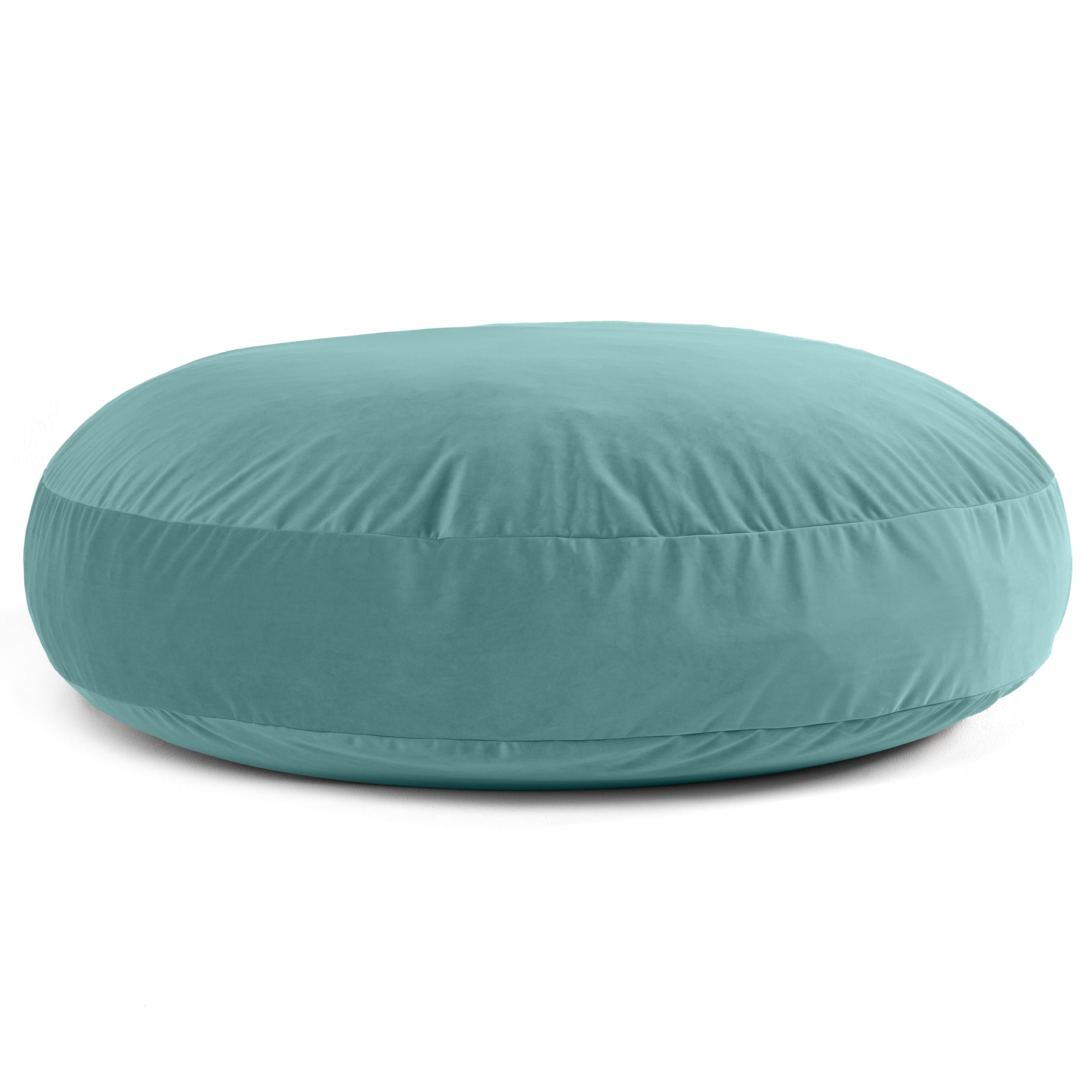 Jaxx 6 Foot Cocoon - 2-in-1 Convertible Bean Bag Bed & Large Bean Bag Chair for Adults, Premium Lush Velvet - Turquoise
