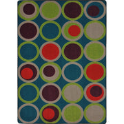 Circle Back 10'9" x 13'2" area rug in color Tropics
