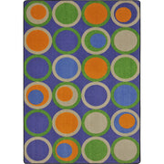 Circle Back 7'8" x 10'9" area rug in color Violet
