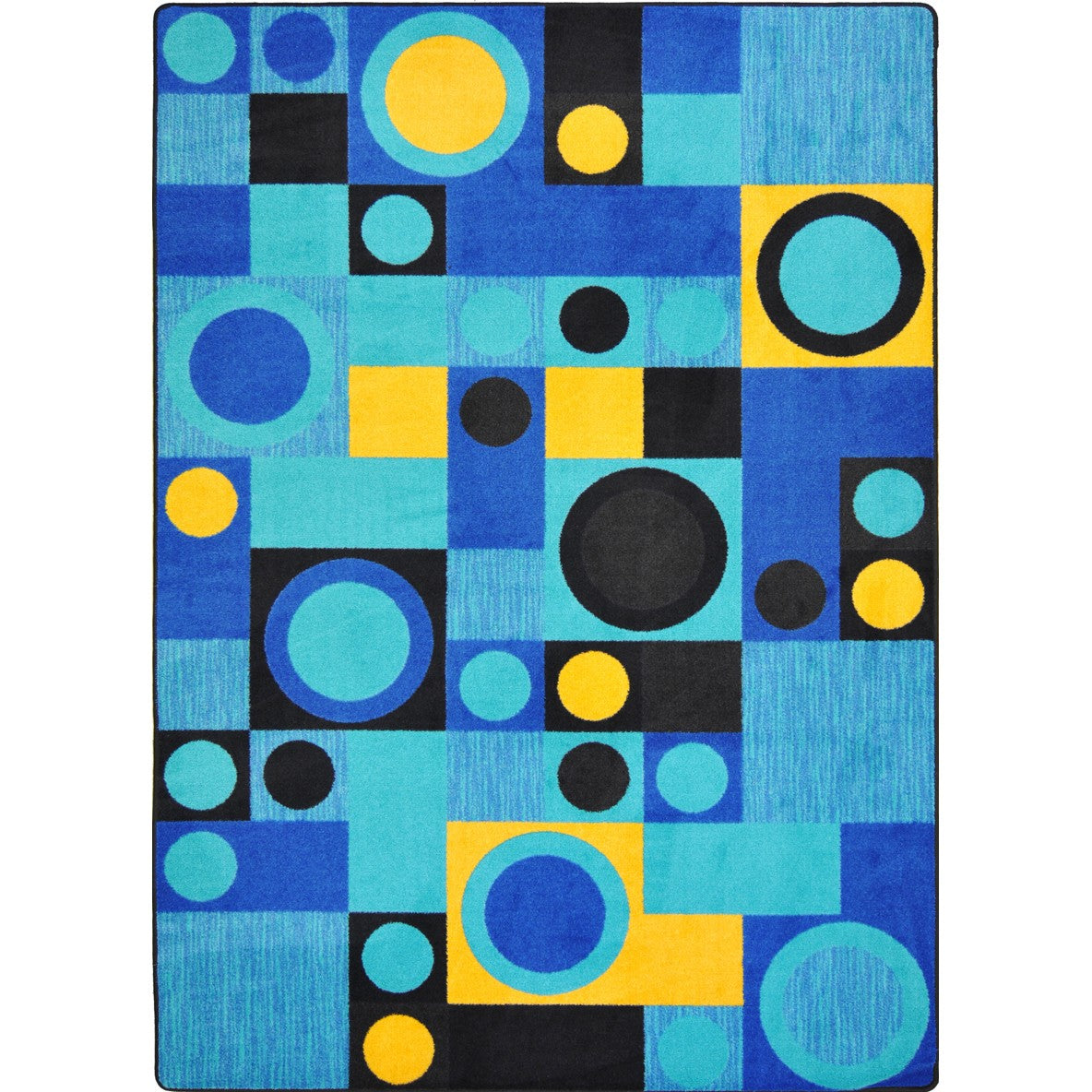 City Block 10'9" x 13'2" area rug in color Blue
