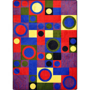 City Block 10'9" x 13'2" area rug in color Red