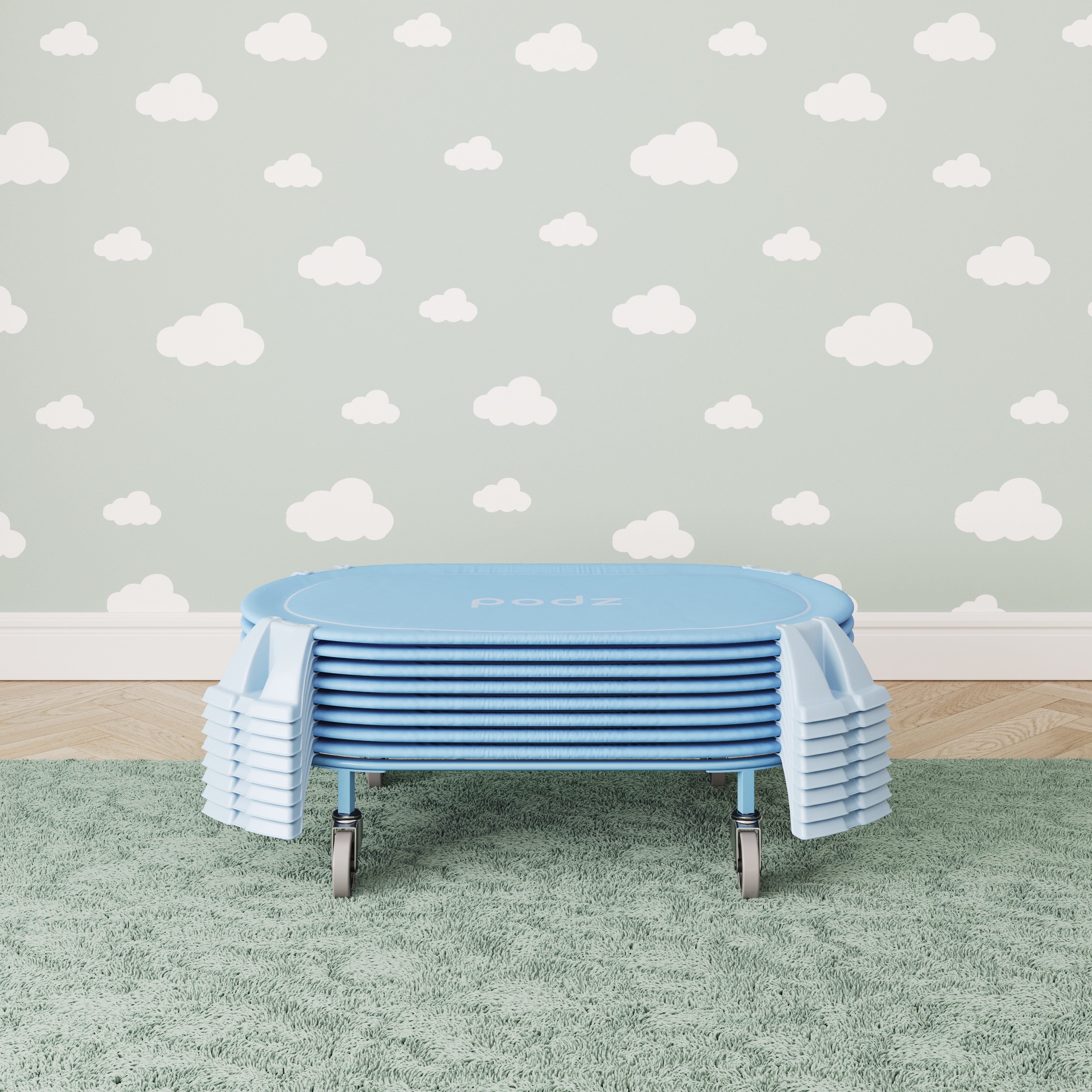 PODZ Toddler Cot Carrier Blue