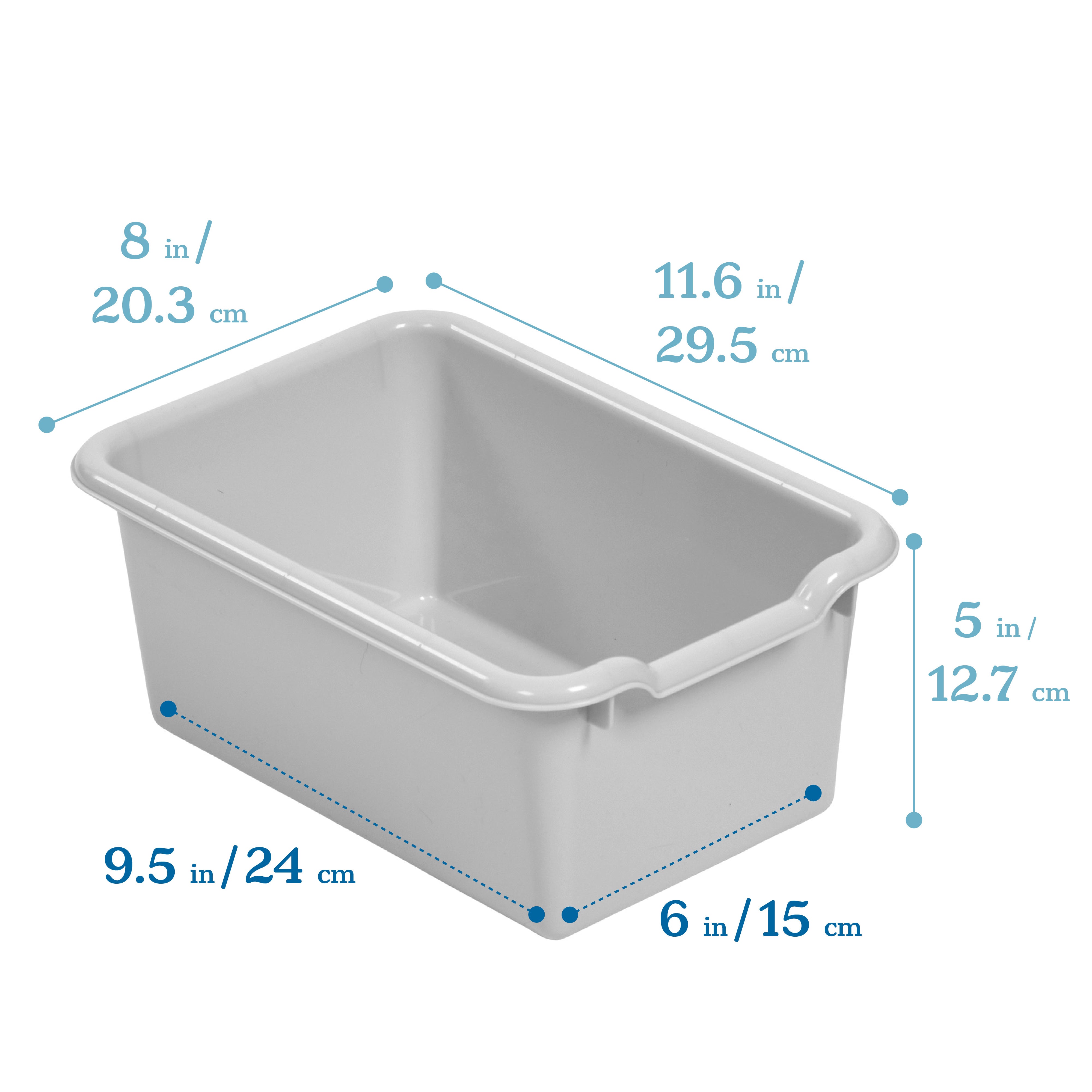 Scoop Front Storage Bins 15-Piece - Contemporary