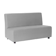 Pro Series Upholstered Armless Mobile Sofa - Slate Gray Crosshatch