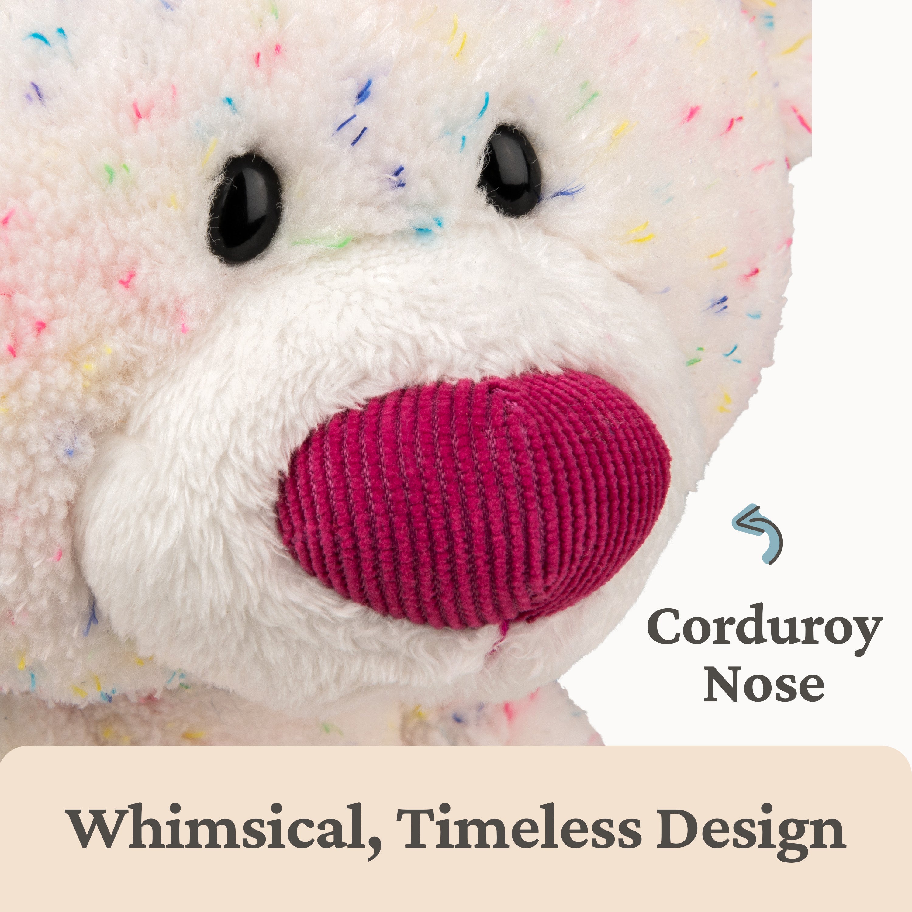 GUND Toothpick Confetti, Teddy Bear Stuffed Animal for Ages 1 and Up, Rainbow, 15”