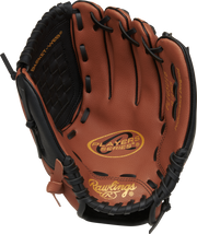Rawlings Players Series  Youth 10.5-Inch Baseball Glove - Left Hand Thrower - Dark Brown/Black