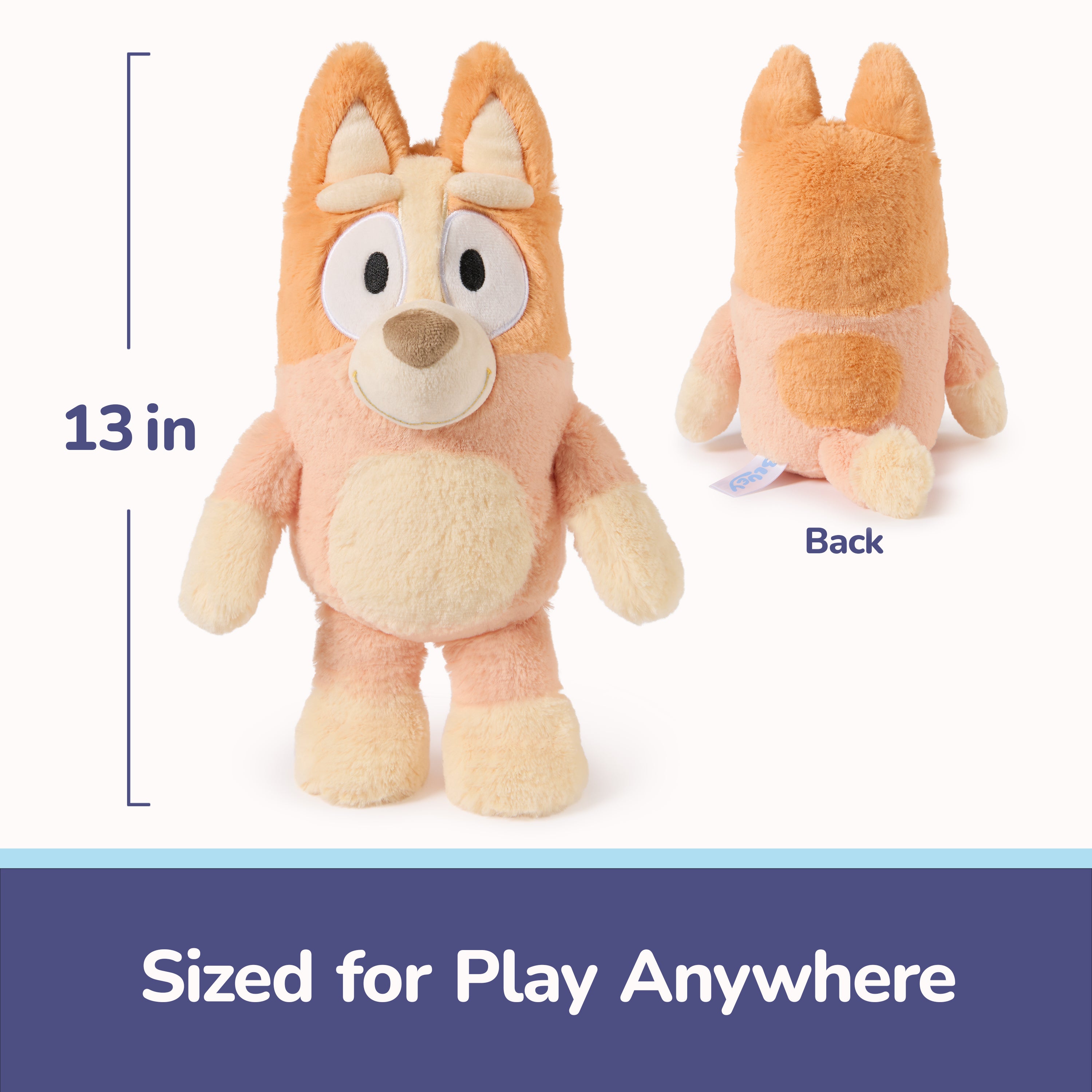 GUND Bingo Sustainably Soft Plush, Made with Recycled Materials, Stuffed Animals for Kids & Toddlers, Orange, 13”