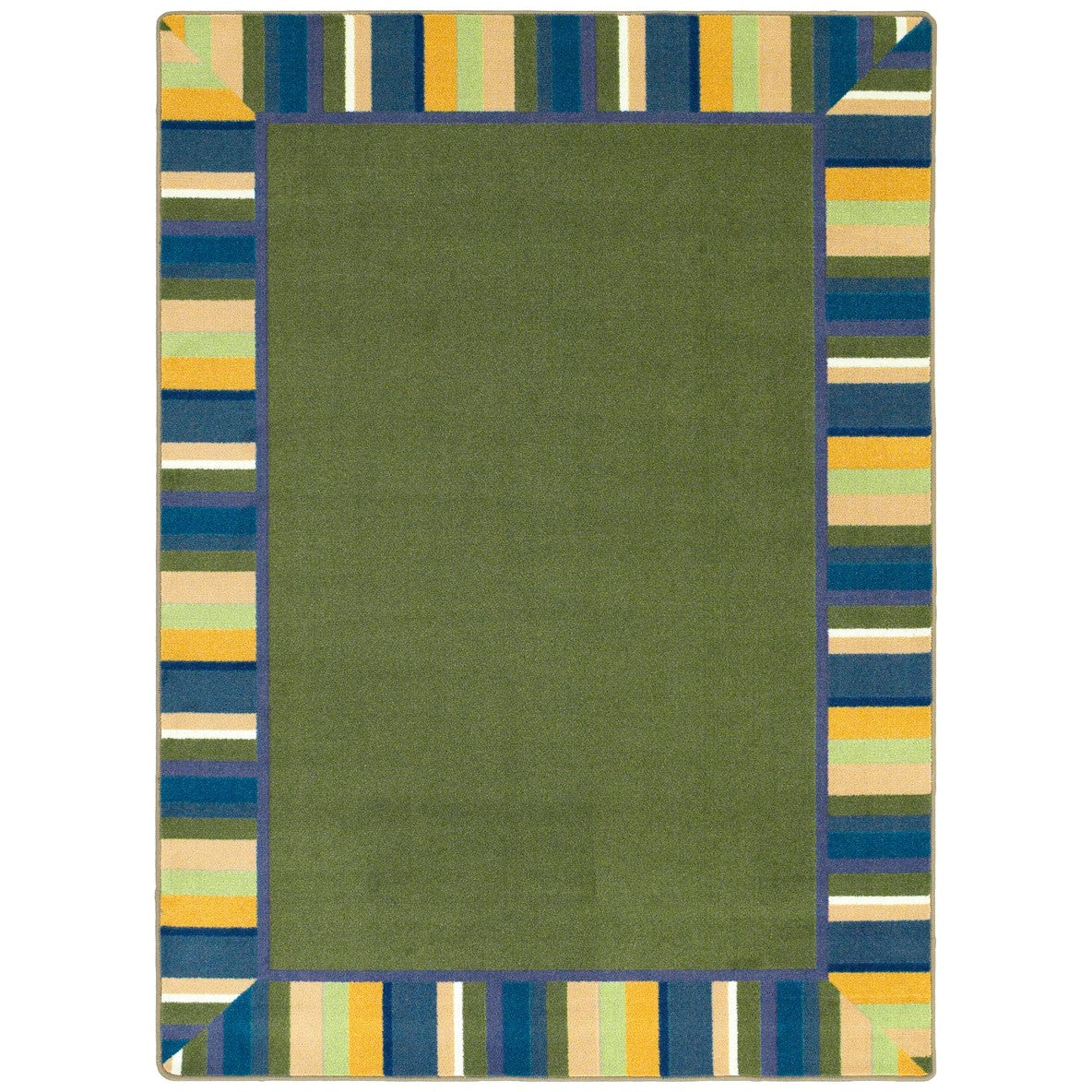 Clean Green 3'10" x 5'4" area rug in color Bold