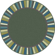 Clean Green 13'2" Round area rug in color Soft
