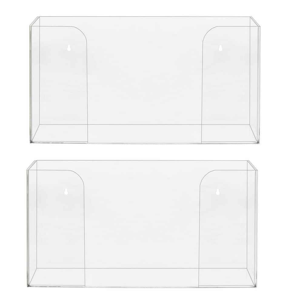 Single Box Capacity Acrylic Glove Dispenser 2 Pack