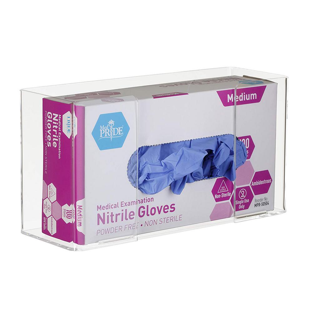 Single Box Capacity Acrylic Glove Dispenser 2 Pack