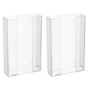 Quad Box Capacity Acrylic Glove Dispenser 2 Pack