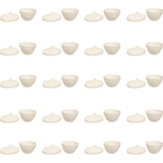 Crucible, Porcelain, Low-Form, 50ml, with Lid, Pack of 20