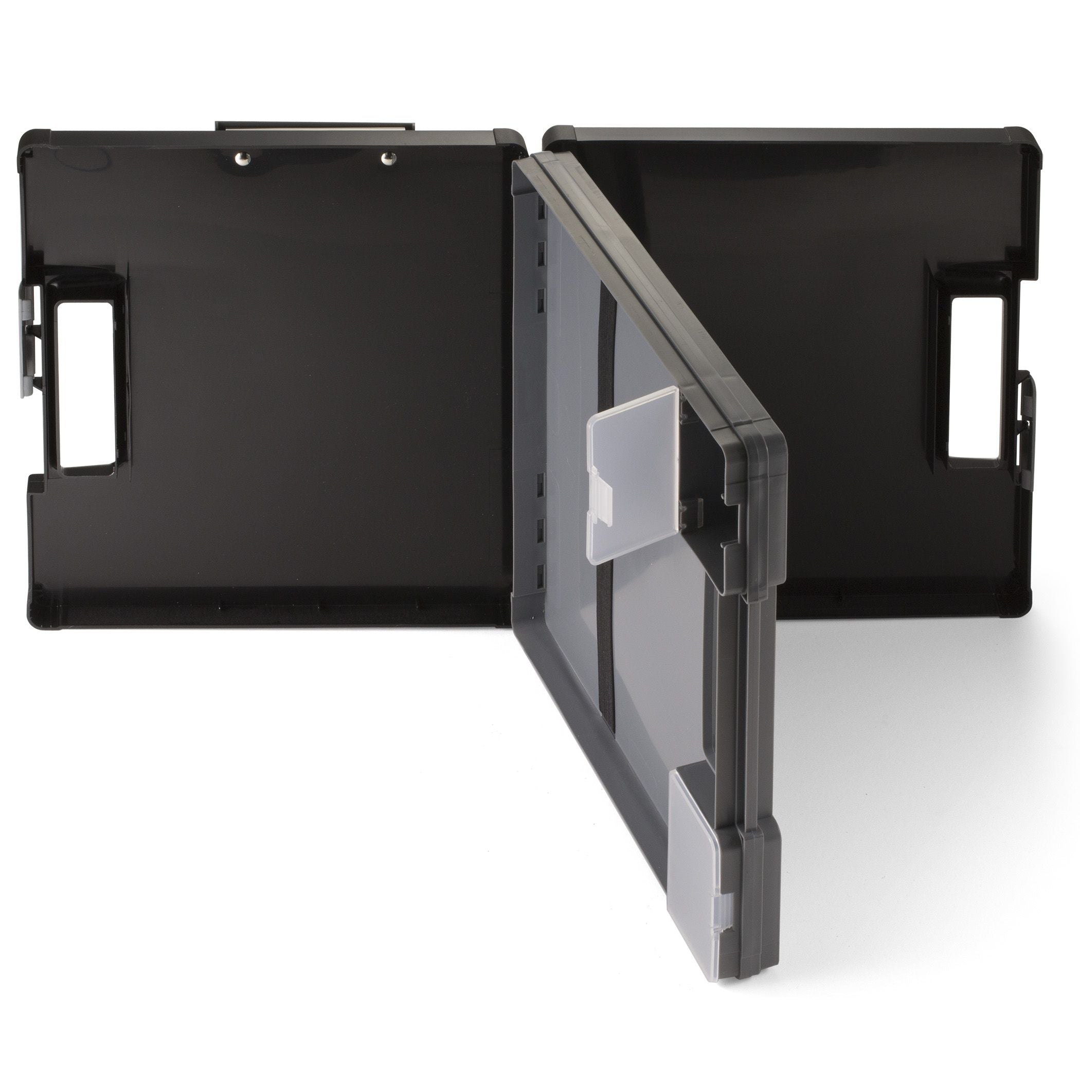 Dual Sided Clipboard Storage Box, Charcoal