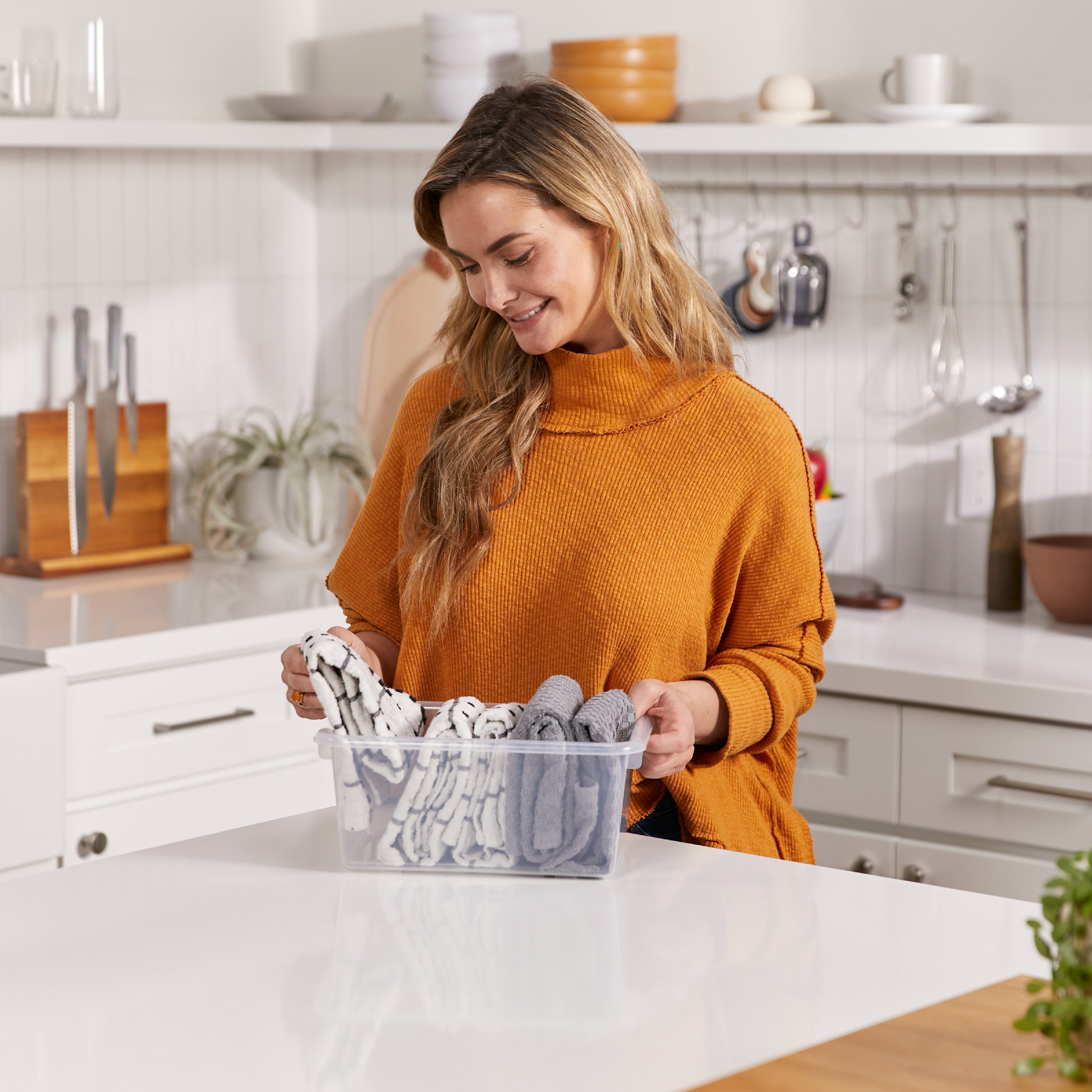 Scoop Front Storage Bins 20-Pack - Clear