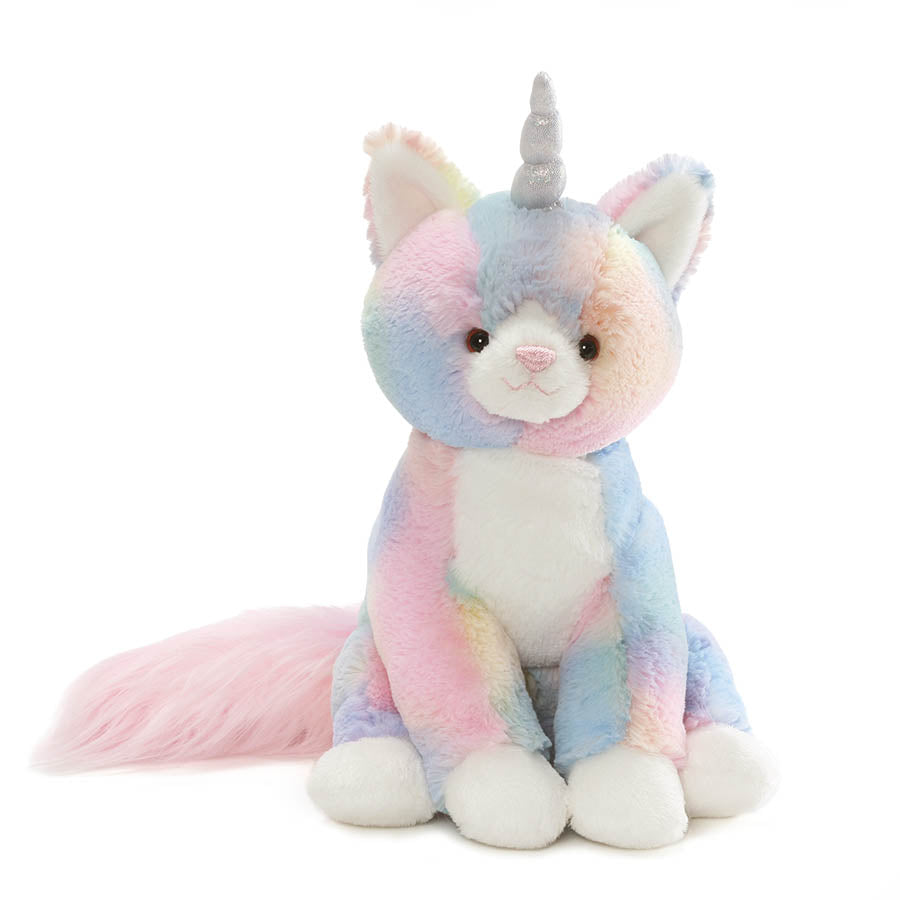 GUND Shimmer Caticorn Stuffed Animal, Unicorn Cat Plushie for Ages 1 and Up, Rainbow, 9"