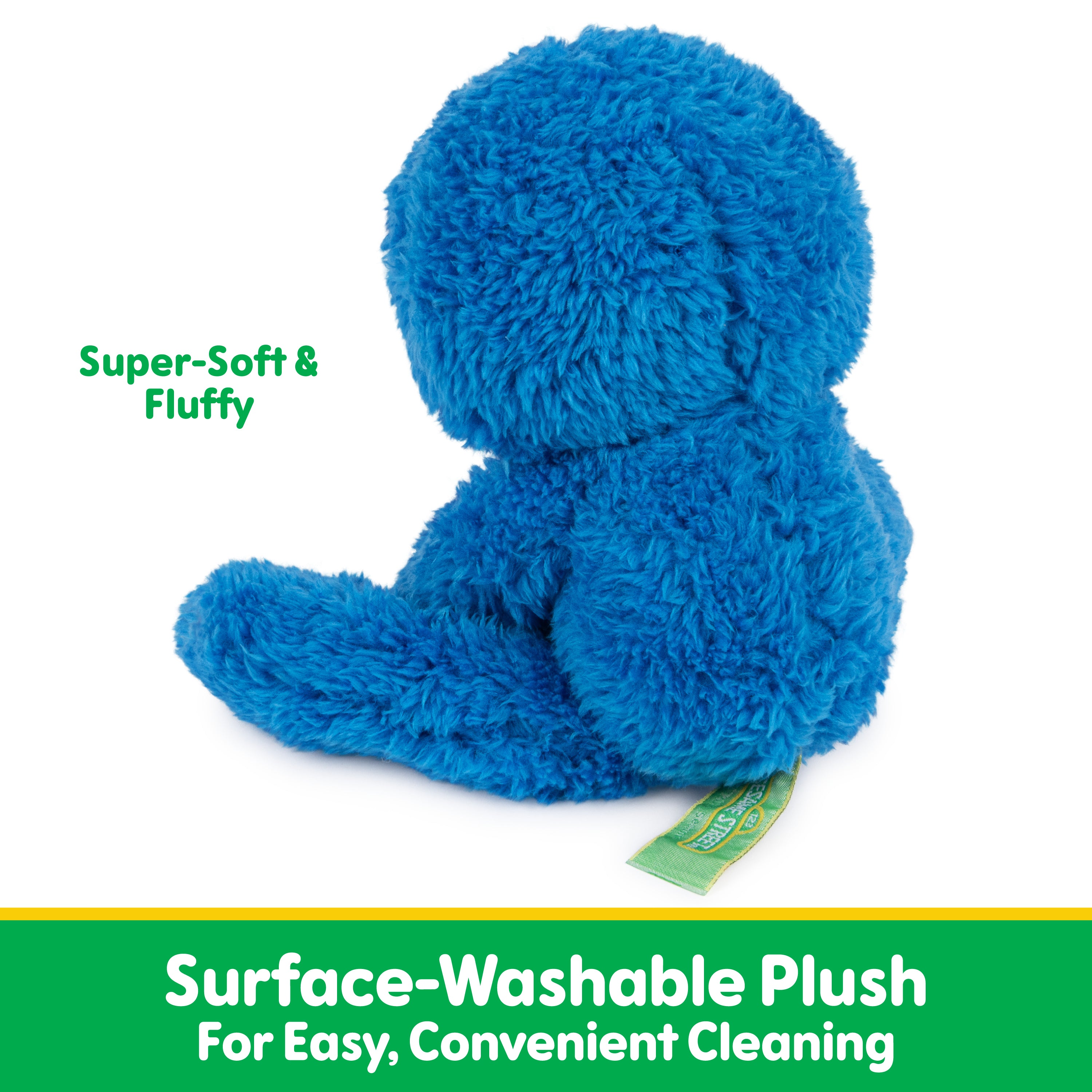 GUND Sesame Street Official Grover Take Along Buddy Plush, Premium Plush Toy for Ages 1 & Up, Blue, 13”
