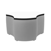 Pro Series Upholstered Cog Dry-Erase Ottoman Table 18" Height - Gray/Whiteboard