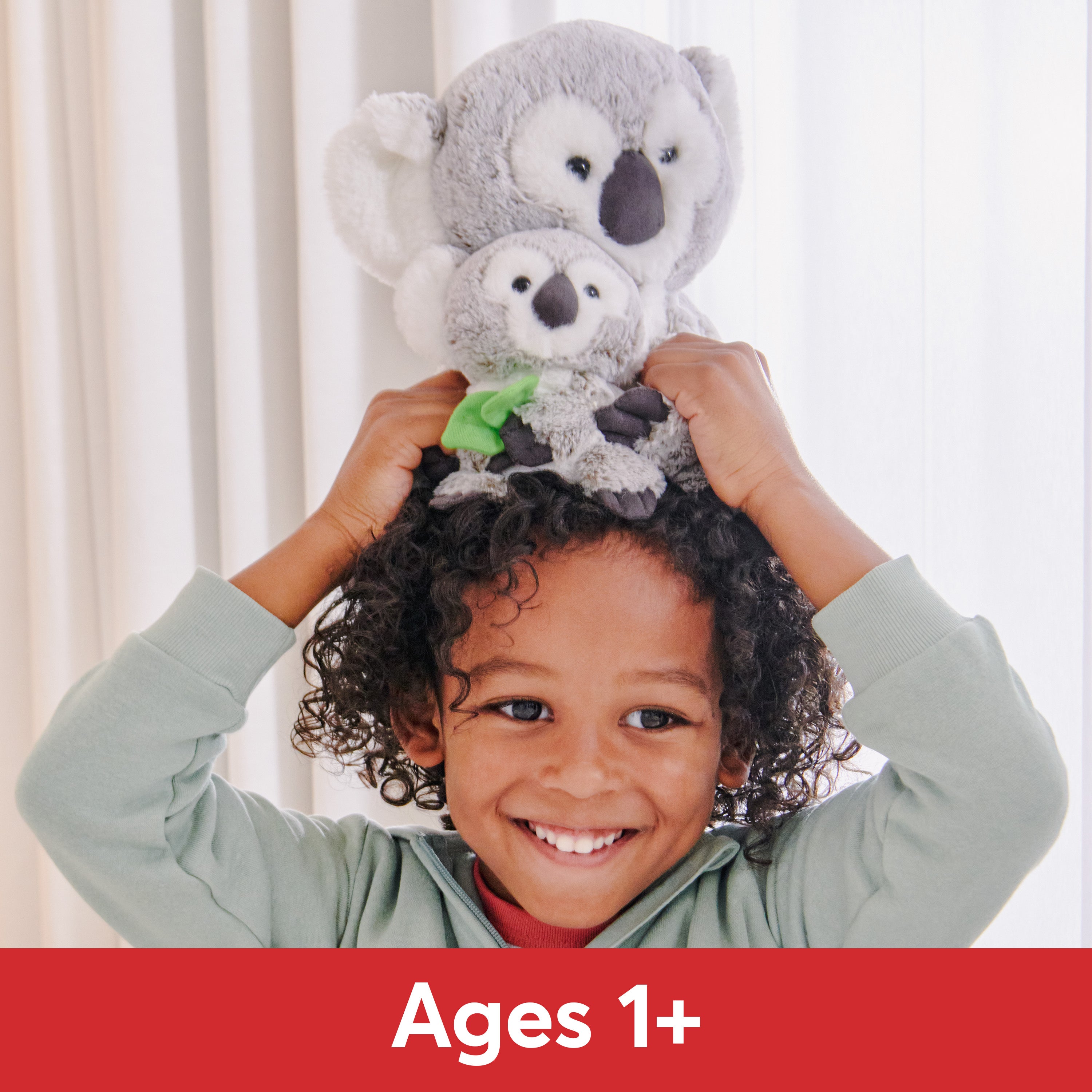 GUND Zozo the Koala Bear with Joey Plush, Stuffed Animal for Ages 1 and Up, Gray/White, 10”