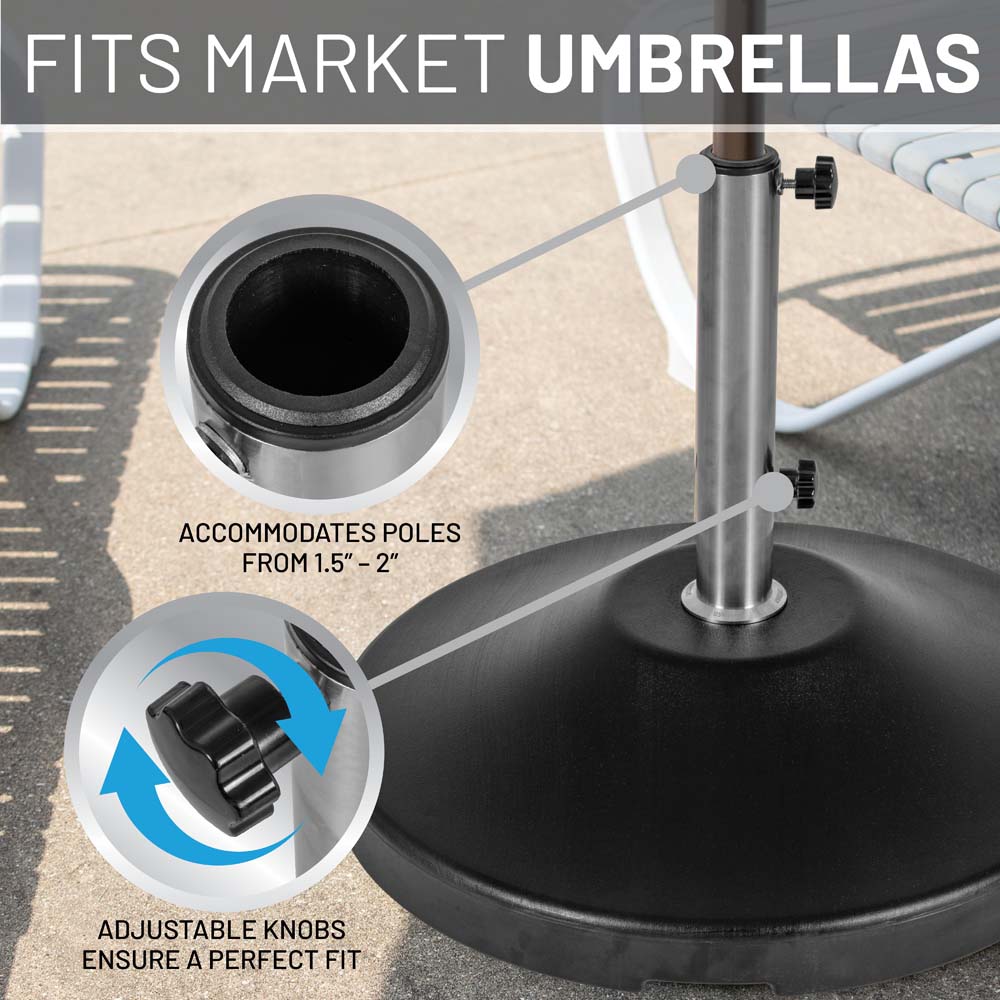 Fillabe Free Standing Commercial Umbrella Base (Black)