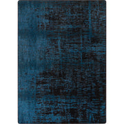 Coastal Canvas 7'8" x 10'9" area rug in color Deep Water