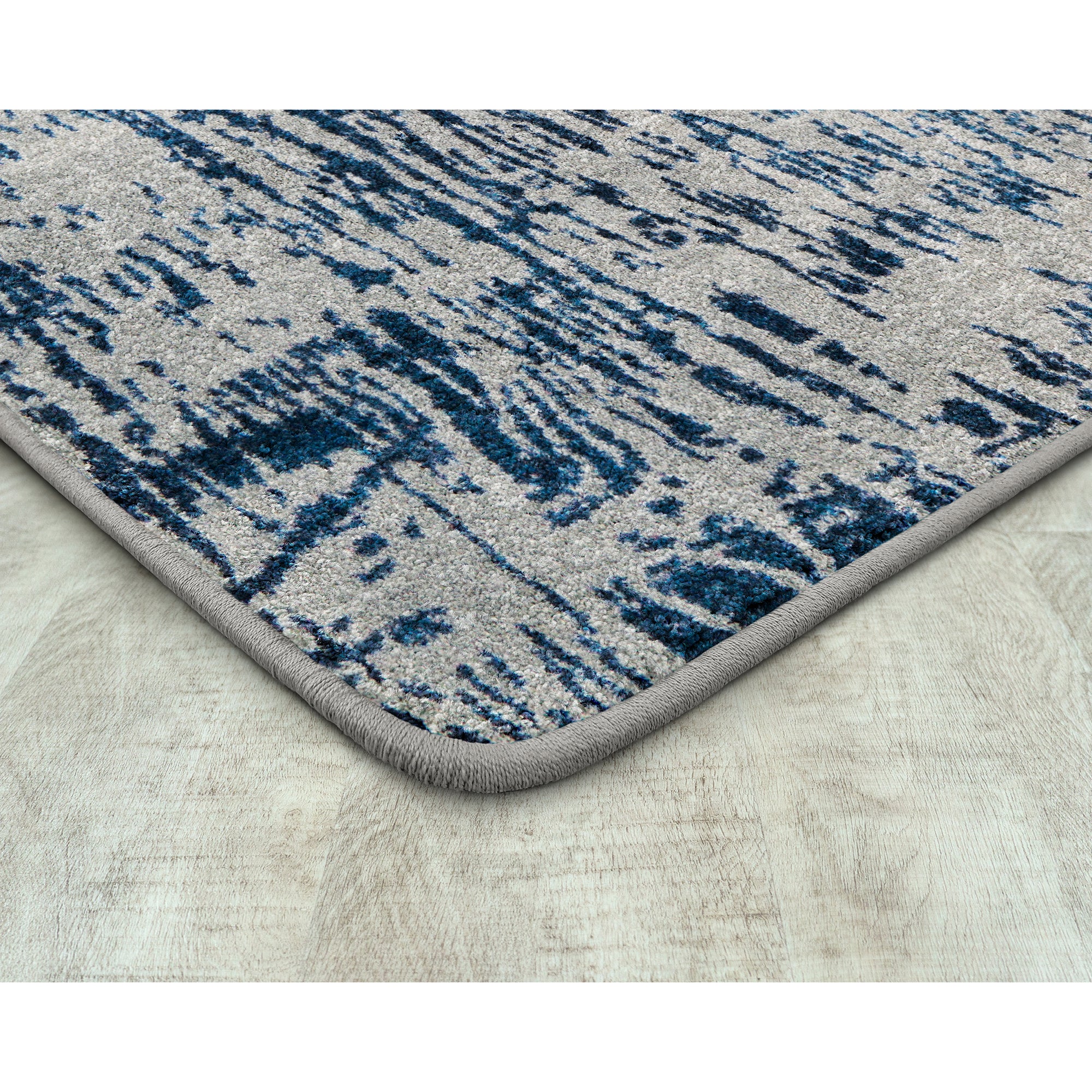 Coastal Canvas 7'8" x 10'9" area rug in color High Tide