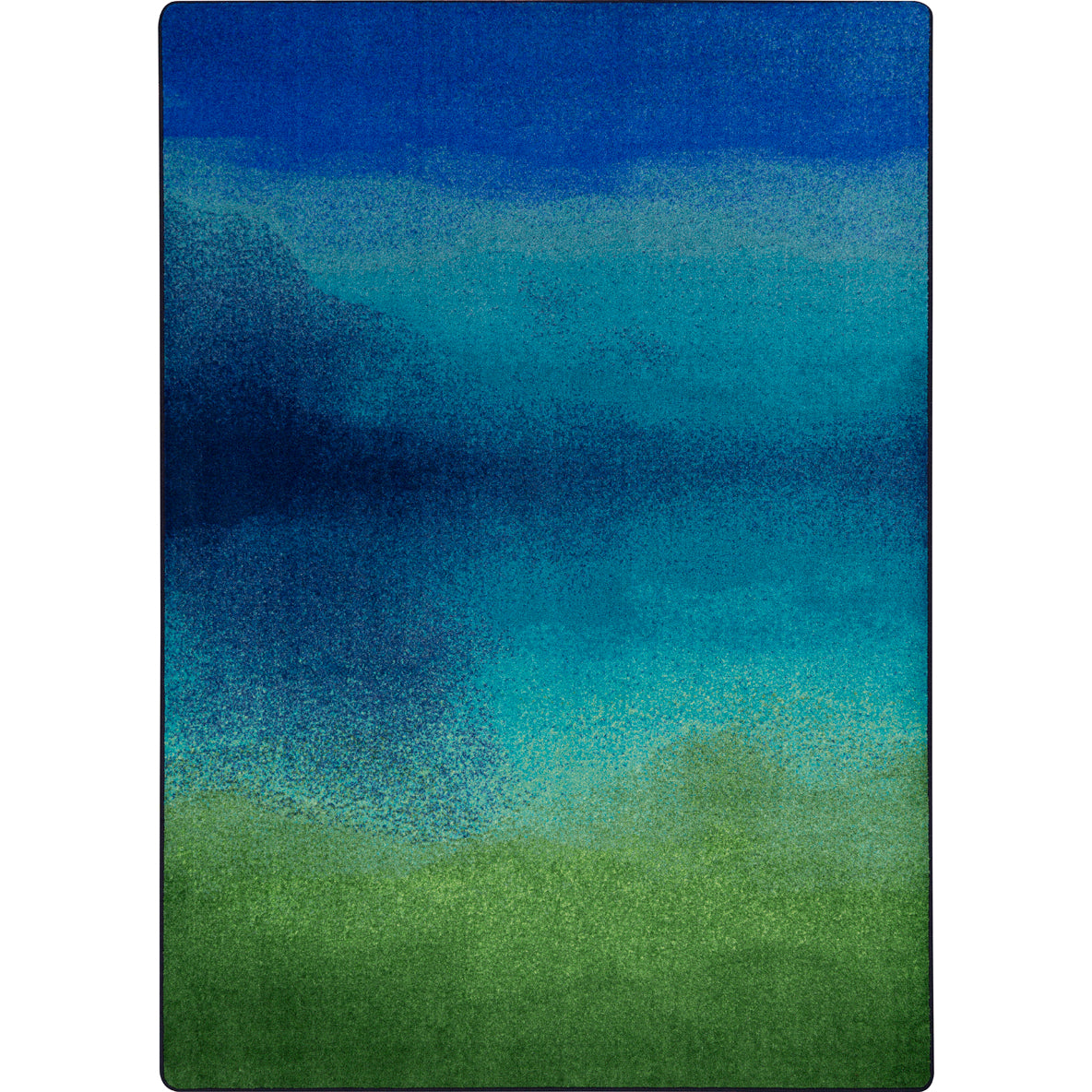 Colorwash 5'4" x 7'8" area rug in color Marine