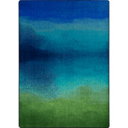 Colorwash 10'9" x 13'2" area rug in color Marine