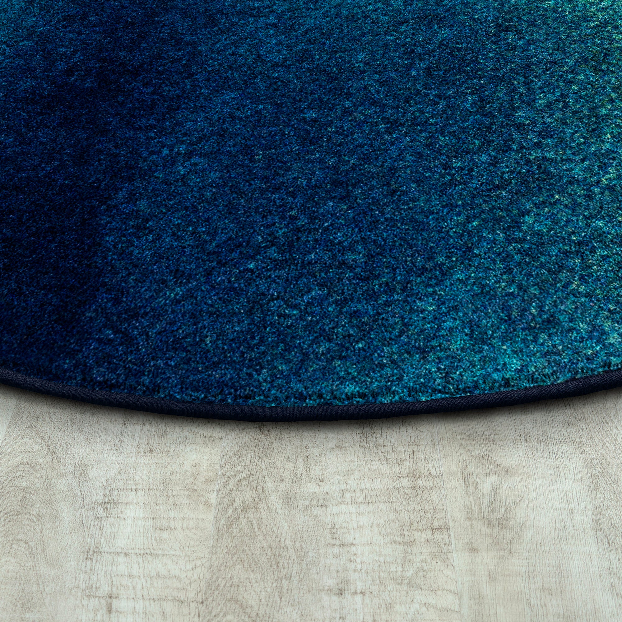 Colorwash 13'2" Round area rug in color Marine