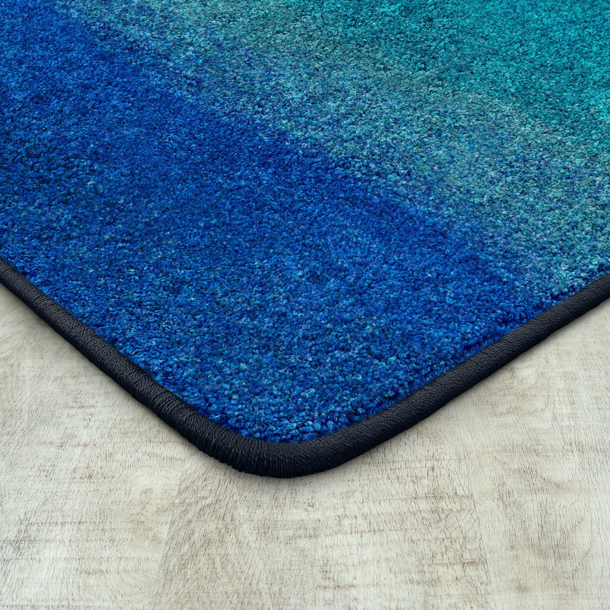 Colorwash 7'8" x 10'9" area rug in color Marine