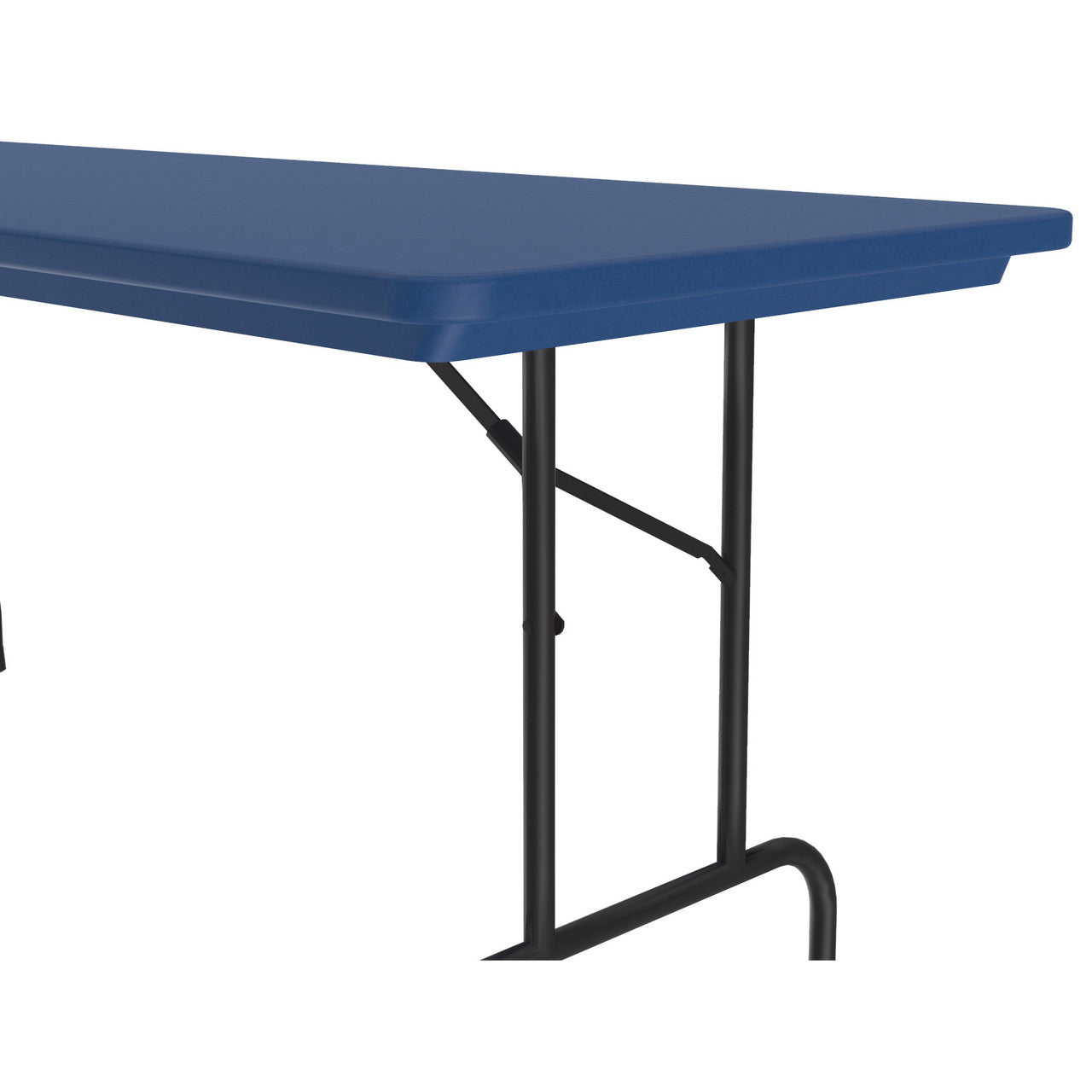 OfficeSource Colorful Blow Mold Folding Tables Fixed Height Blow Mold Table - 72" x 30" - Blue