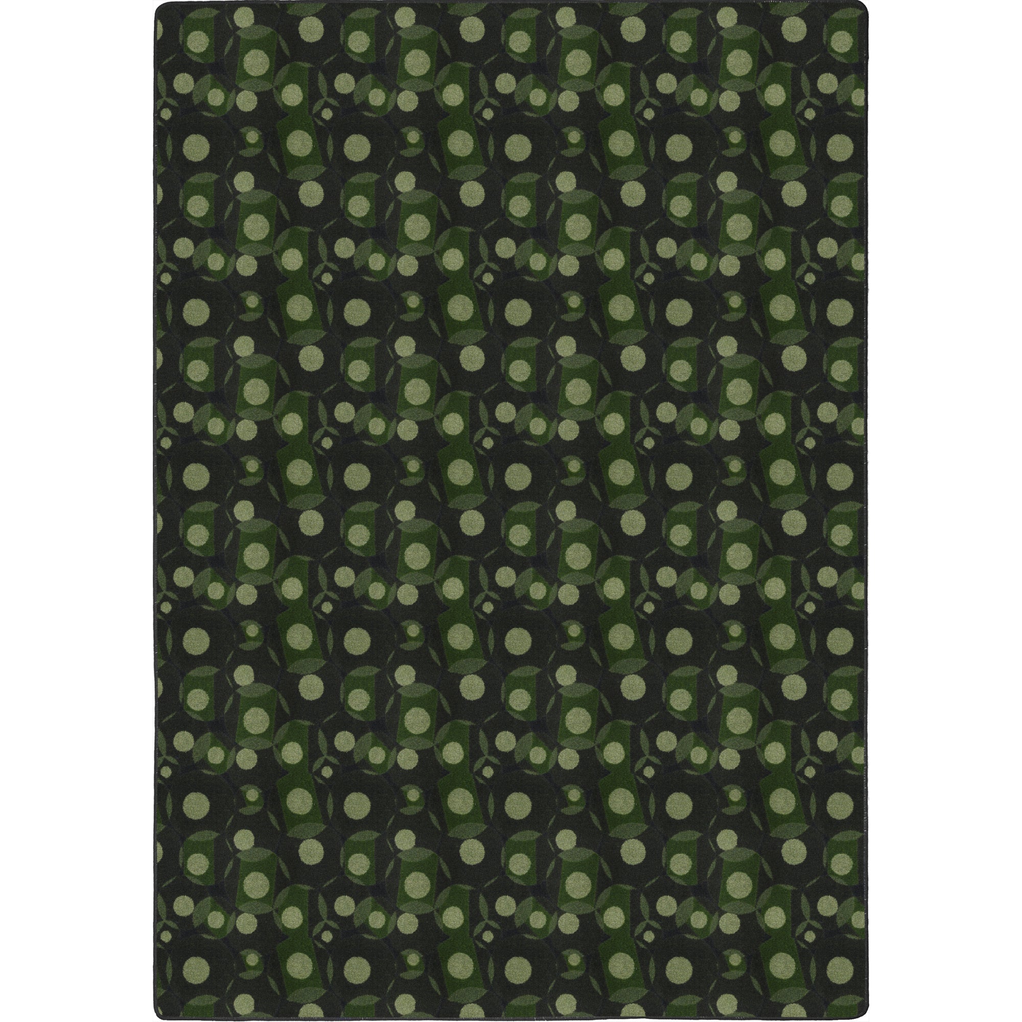 Corner Pocket 10'9" x 13'2" area rug in color Green