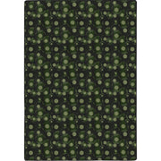 Corner Pocket 7'8" x 10'9" area rug in color Green