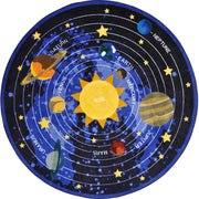 Cosmic Wonders 7'7" Round area rug in color Black