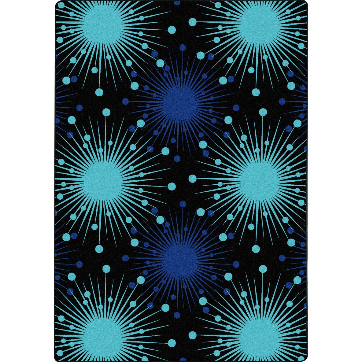 Cosmopolitan 5'4" x 7'8" area rug in color Blue