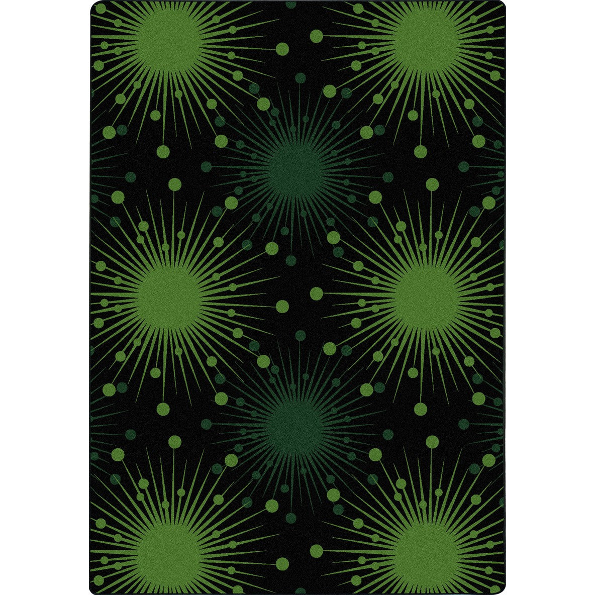 Cosmopolitan 7'8" x 10'9" area rug in color Green