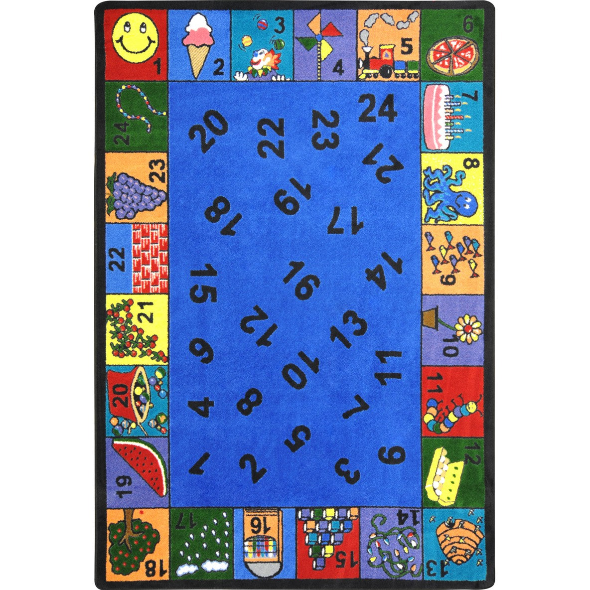 Count On Me 5'4" x 7'8" area rug in color Multi