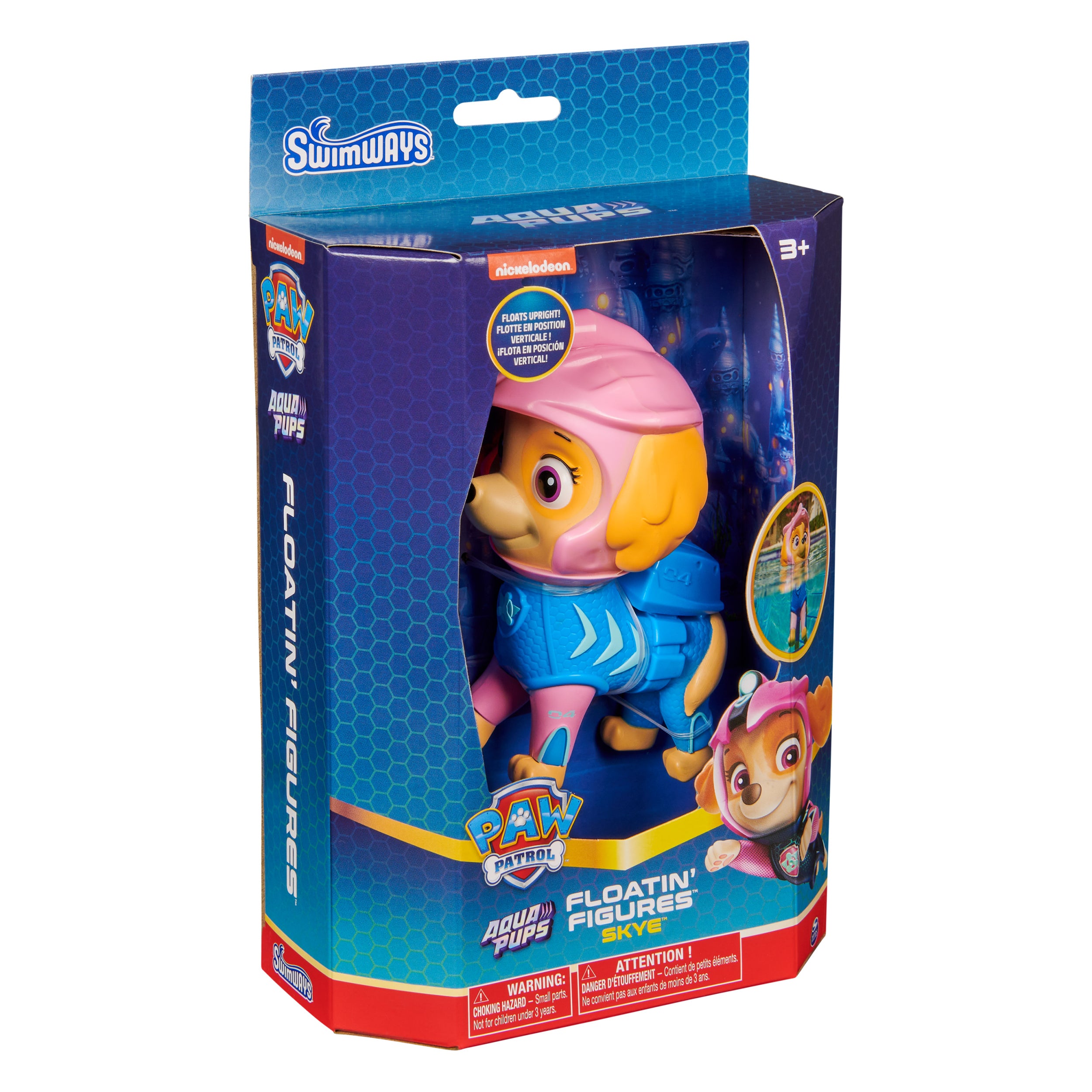 Swimways Paw Patrol Skye Floatin' Figures, Swimming Pool Accessories & Kids Pool Toys, Paw Patrol Party Supplies & Water Toys for Kids Aged 3 & Up