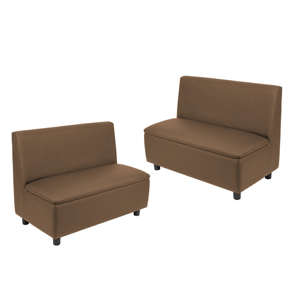 Kid Comfort Collective Modular Sofas, 2-Piece - Chocolate