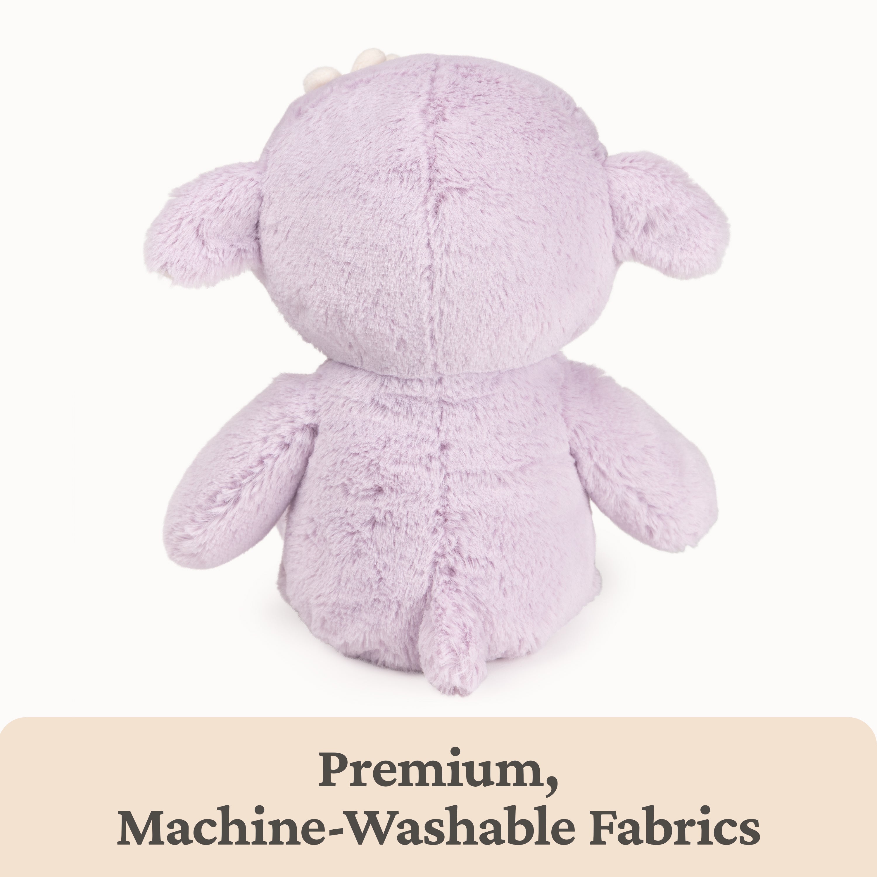 Baby GUND Sustainable Lamb Plush, Stuffed Animal Made from 100% Recycled Materials, For Babies and Newborns, Spring Decor, Lavender/Cream, 13”