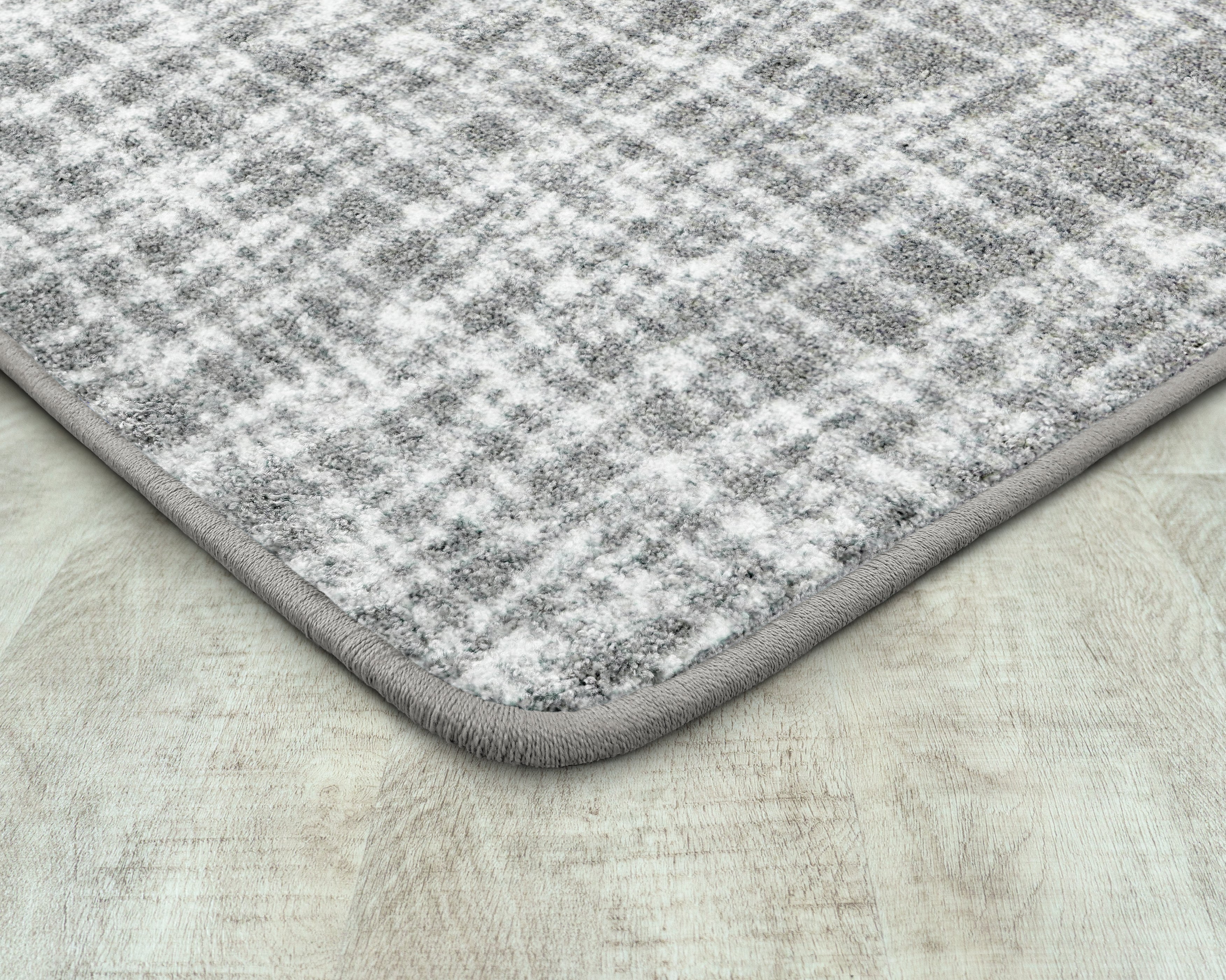 Crisscross 10'9" x 13'2" area rug in color Morning Fog