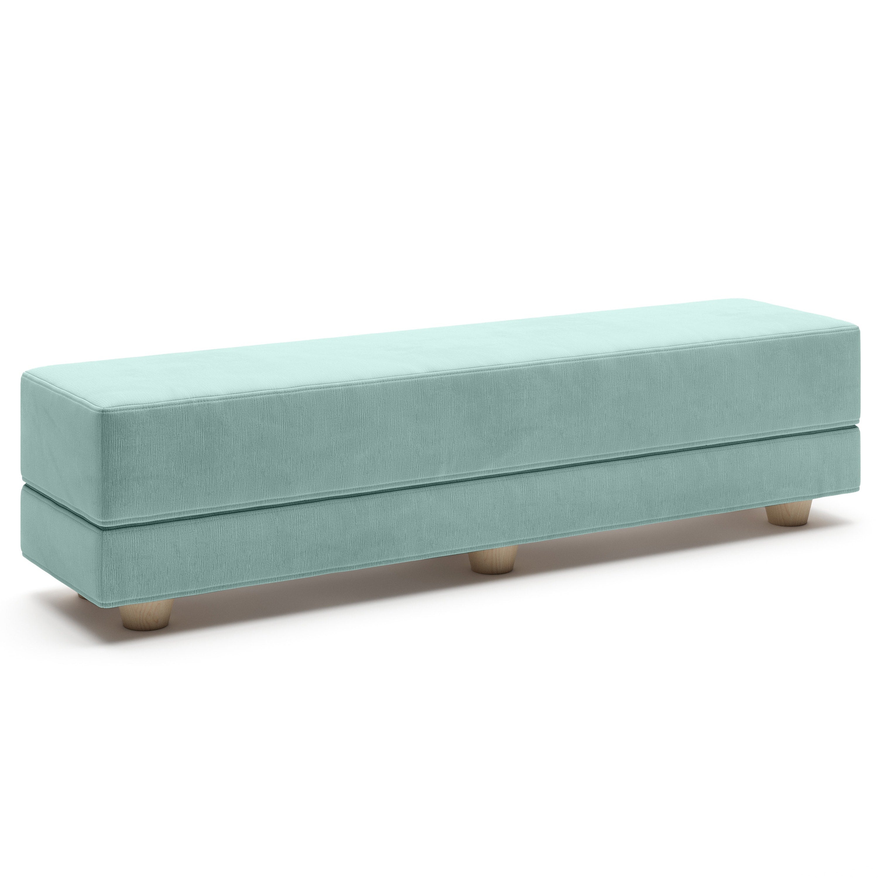 Jaxx Camden Convertible Bed Bench / Fold-Out Twin Guest Bed, Caribbean