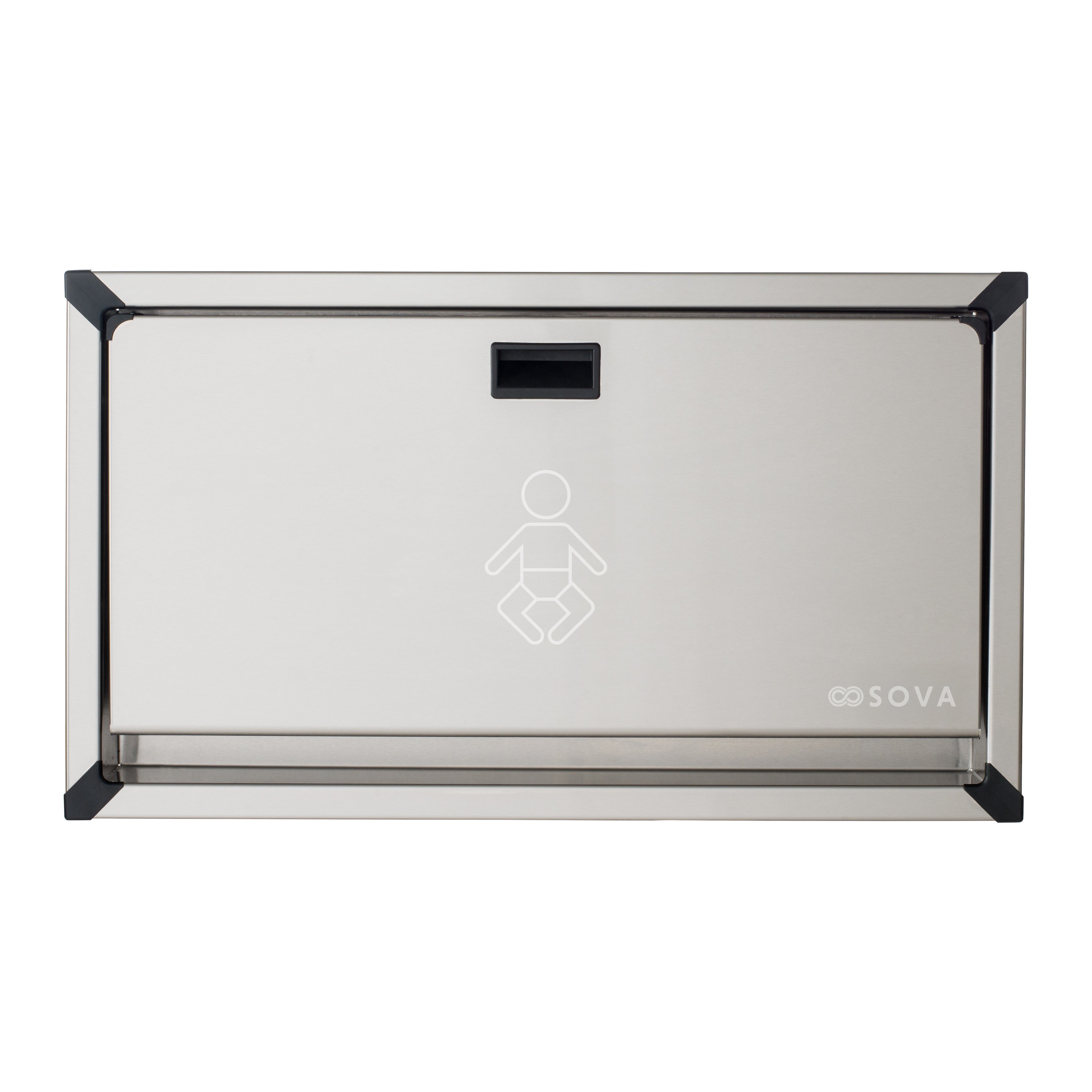 Vantage Recessed Stainless Changing Station Horizontal - Stainless Steel
