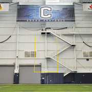 Football Goal Post - 30 ft. Uprights - Ceiling Suspended - (White)