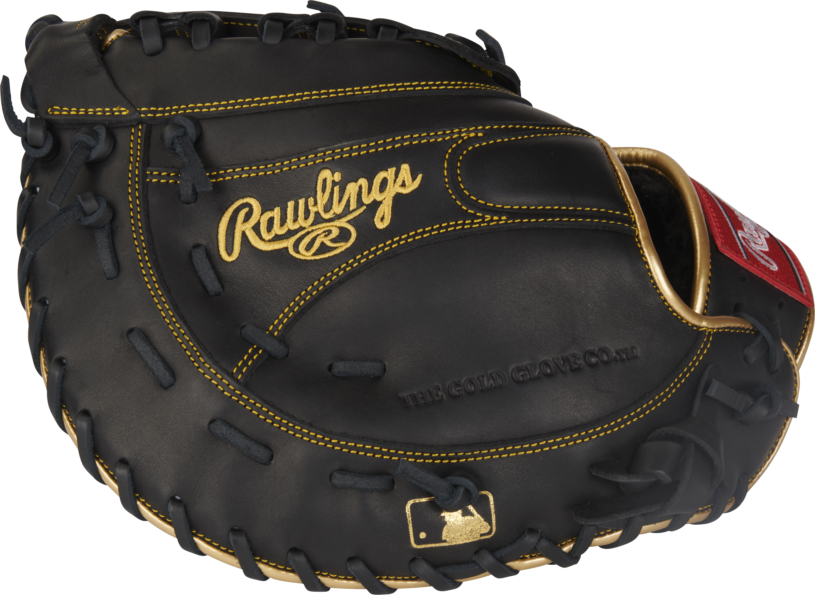 Rawlings R9 Baseball Series First Base Mitt 12.5-Inch Baseball Glove  - Right Hand Thrower - Black