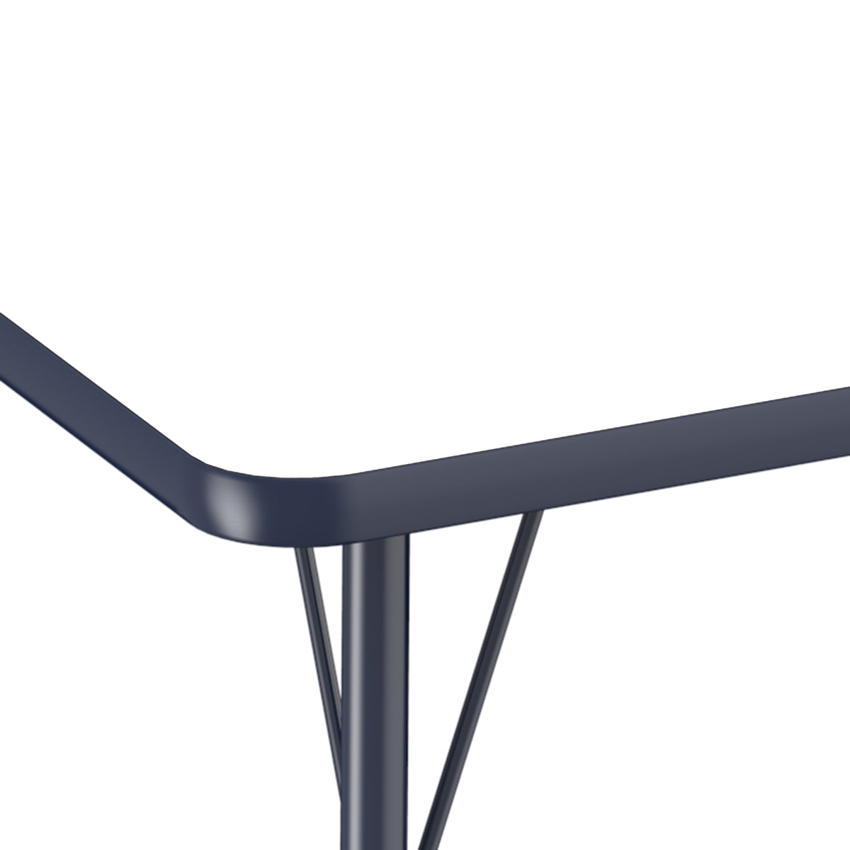 24" x 48" Rectangle Dry-Erase Activity Table with Adjustable Standard Swivel Glide Legs - Whiteboard/Navy