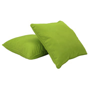 Presidio 24" x 24" Square Indoor/Outdoor Pillow with Piping, 2-Piece - Lime Green